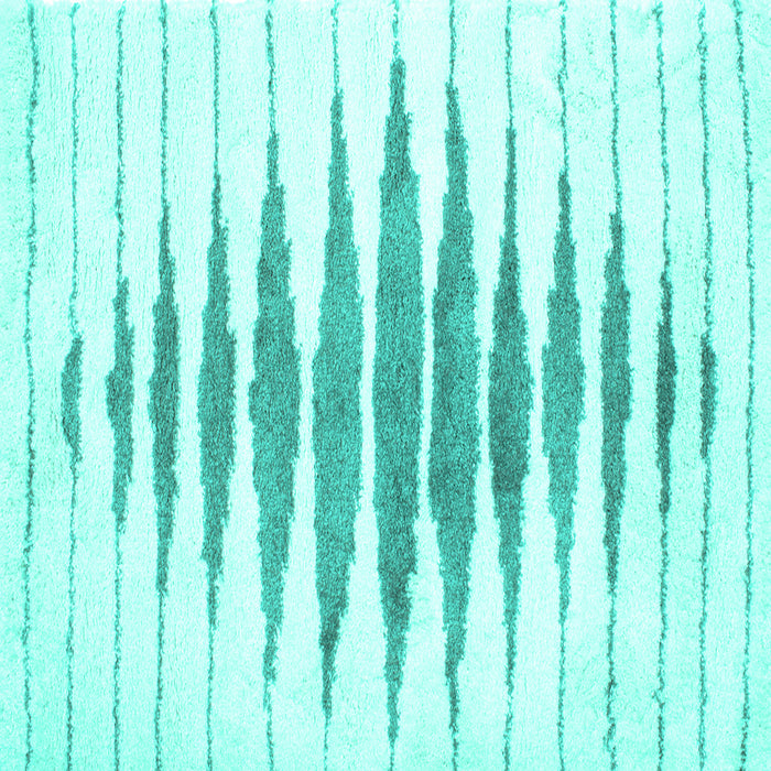 Square Solid Turquoise Modern Rug, con427turq