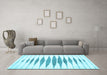 Machine Washable Solid Light Blue Modern Rug in a Living Room, wshcon427lblu