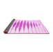 Sideview of Solid Pink Modern Rug, con427pnk