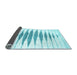 Sideview of Solid Light Blue Modern Rug, con427lblu