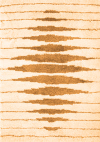 Solid Orange Modern Rug, con427org