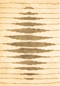 Solid Brown Modern Rug, con427brn