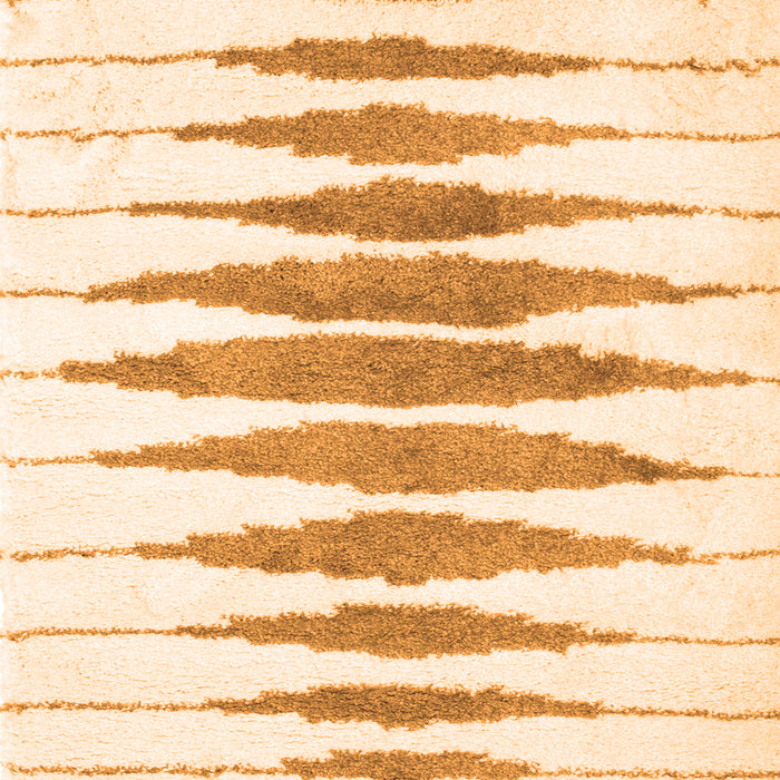 Serging Thickness of Machine Washable Solid Orange Modern Area Rugs, wshcon427org