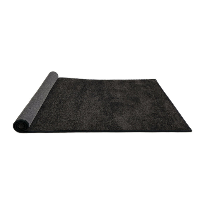 Thickness of Contemporary Black Modern Rug, con428