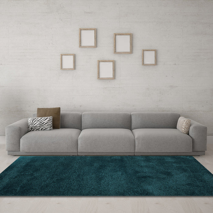 Machine Washable Abstract Light Blue Contemporary Rug in a Living Room, wshcon428lblu