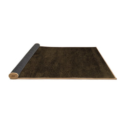 Sideview of Abstract Brown Contemporary Rug, con428brn