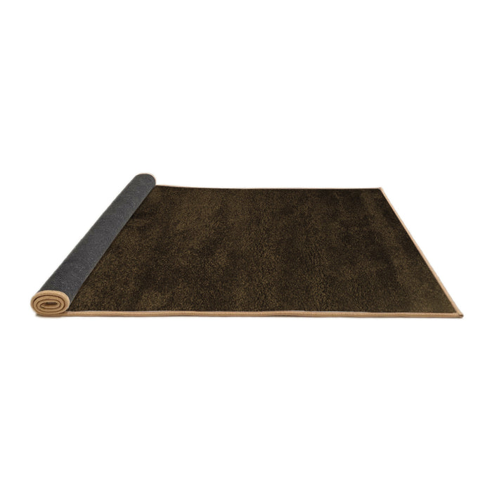 Sideview of Abstract Brown Contemporary Rug, con428brn