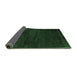 Sideview of Abstract Emerald Green Contemporary Rug, con428emgrn