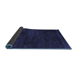 Sideview of Abstract Blue Contemporary Rug, con428blu