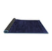 Sideview of Abstract Blue Contemporary Rug, con428blu