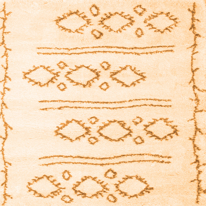 Serging Thickness of Solid Orange Modern Rug, con429org