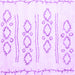 Square Machine Washable Solid Purple Modern Area Rugs, wshcon429pur
