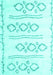 Solid Turquoise Modern Rug, con429turq