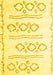 Machine Washable Solid Yellow Modern Rug, wshcon429yw