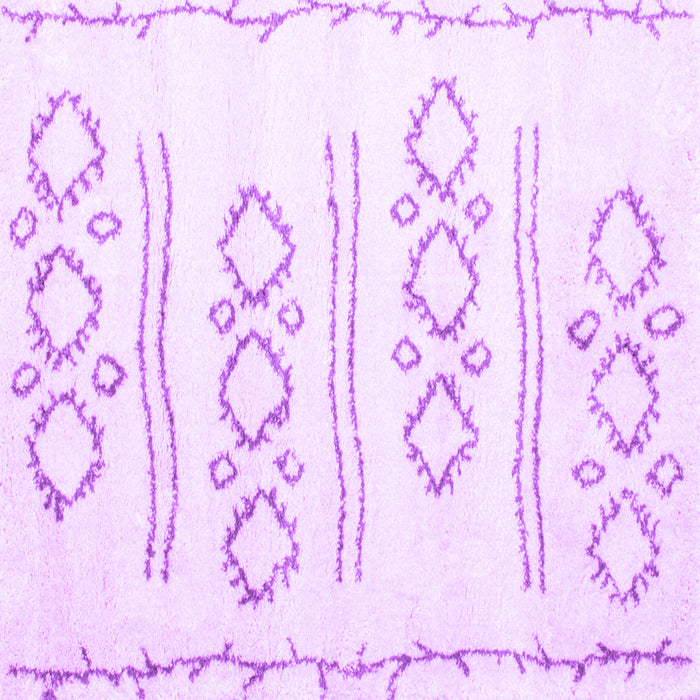 Square Solid Purple Modern Rug, con429pur