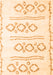 Solid Orange Modern Rug, con429org