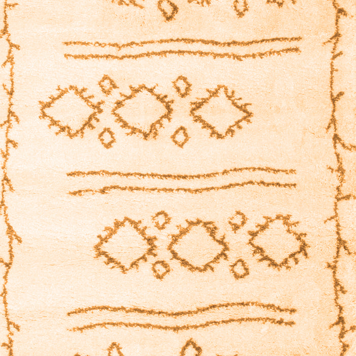 Solid Orange Modern Rug, con429org