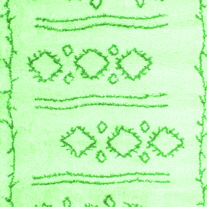 Serging Thickness of Machine Washable Solid Green Modern Area Rugs, wshcon429grn