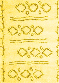 Solid Yellow Modern Rug, con429yw