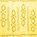 Square Solid Yellow Modern Rug, con429yw