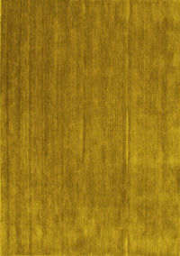 Abstract Yellow Contemporary Rug, con42yw