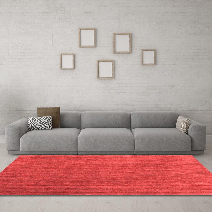 Contemporary Red Washable Rugs