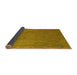 Sideview of Abstract Yellow Contemporary Rug, con42yw