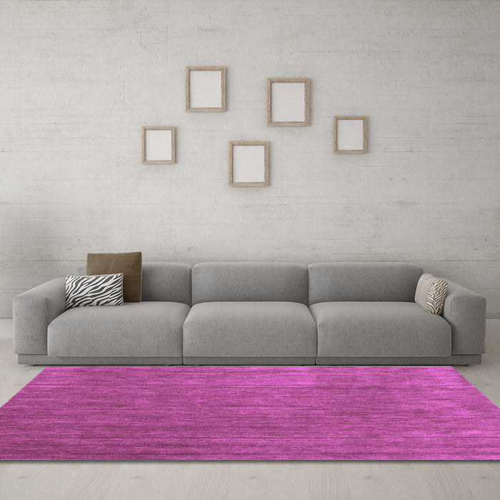 Machine Washable Abstract Purple Contemporary Area Rugs in a Living Room, wshcon42pur