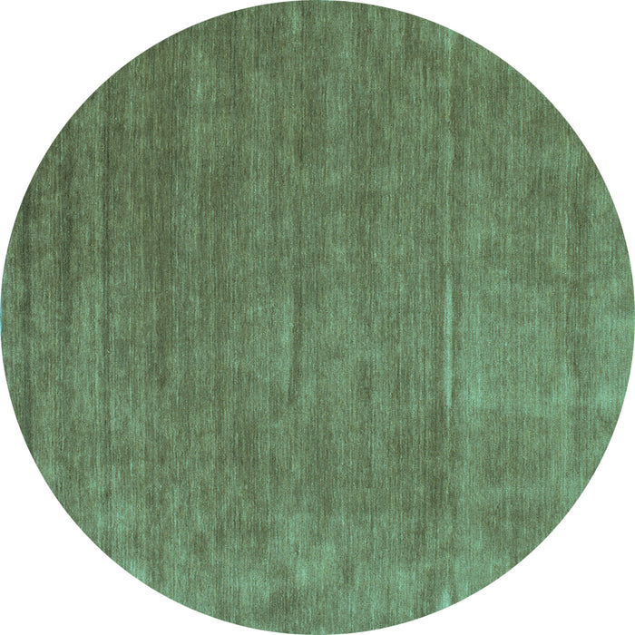Round Abstract Light Blue Contemporary Rug, con42lblu