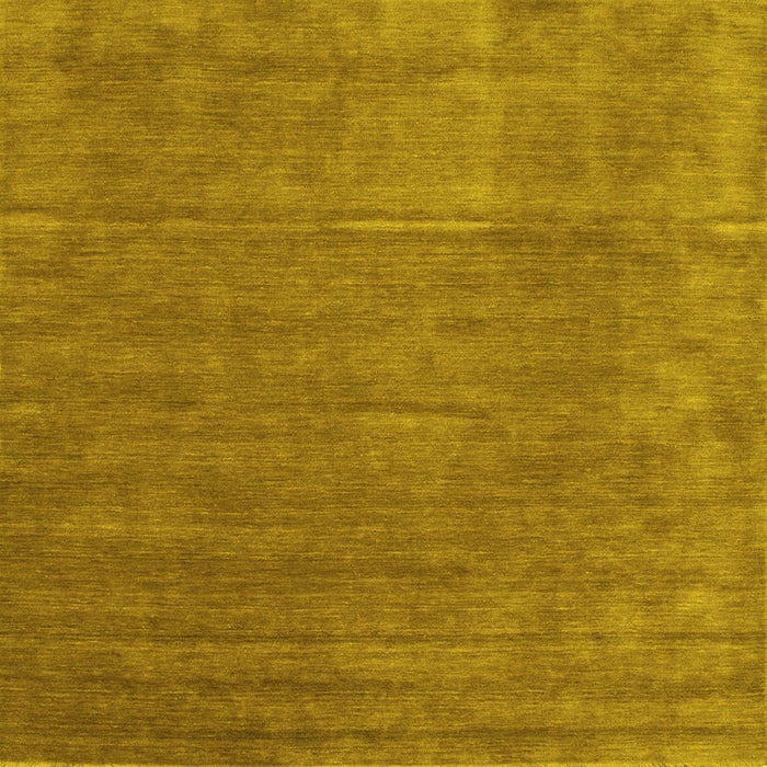 Square Abstract Yellow Contemporary Rug, con42yw