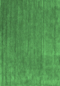 Abstract Emerald Green Contemporary Rug, con42emgrn