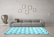 Machine Washable Terrilis Light Blue Contemporary Rug in a Living Room, wshcon430lblu