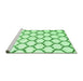 Sideview of Machine Washable Terrilis Emerald Green Contemporary Area Rugs, wshcon430emgrn