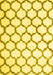 Machine Washable Terrilis Yellow Contemporary Rug, wshcon430yw