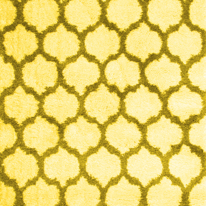Machine Washable Terrilis Yellow Contemporary Rug, wshcon430yw
