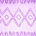 Square Machine Washable Solid Purple Modern Area Rugs, wshcon431pur