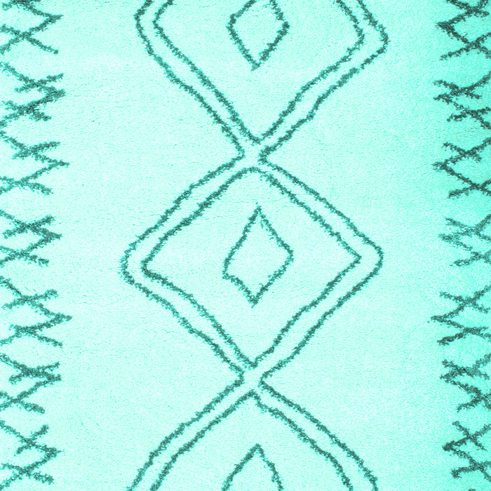 Solid Turquoise Modern Rug, con431turq