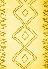 Solid Yellow Modern Rug, con431yw