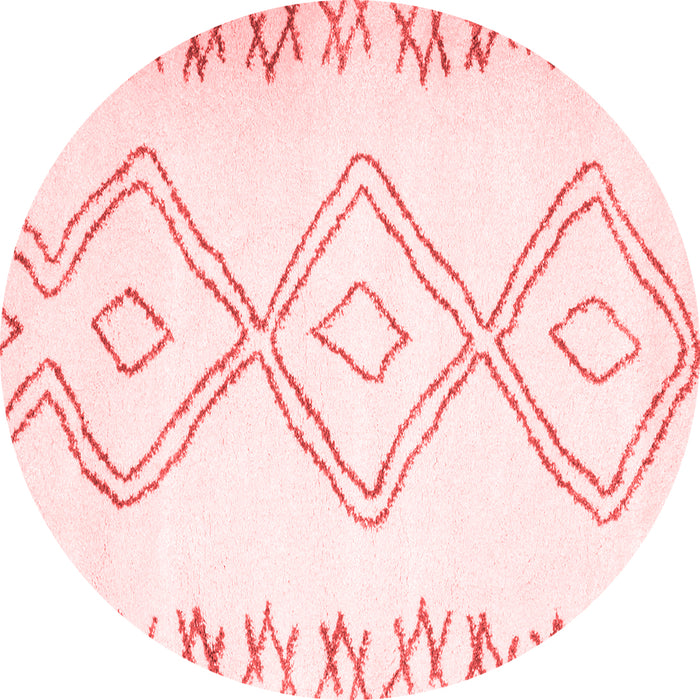 Machine Washable Solid Red Modern Rug, wshcon431red