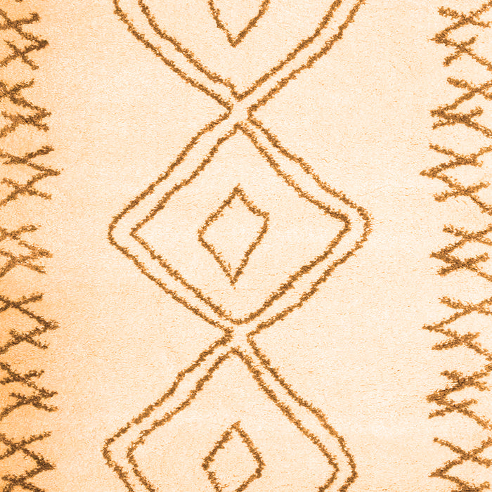 Solid Orange Modern Rug, con431org