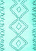 Machine Washable Solid Turquoise Modern Area Rugs, wshcon431turq