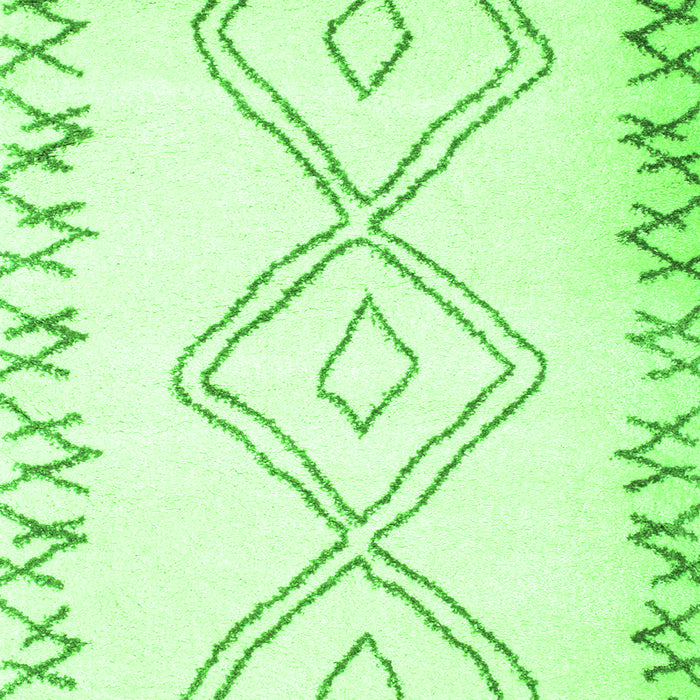 Serging Thickness of Machine Washable Solid Green Modern Area Rugs, wshcon431grn