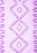 Machine Washable Solid Purple Modern Area Rugs, wshcon431pur