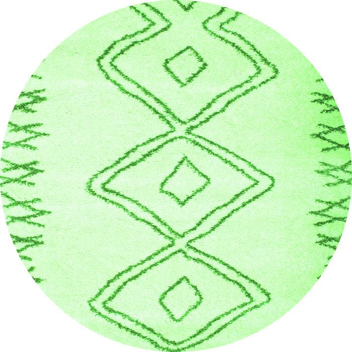 Machine Washable Solid Green Modern Area Rugs, wshcon431grn