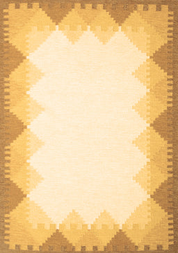 Abstract Brown Contemporary Rug, con432brn