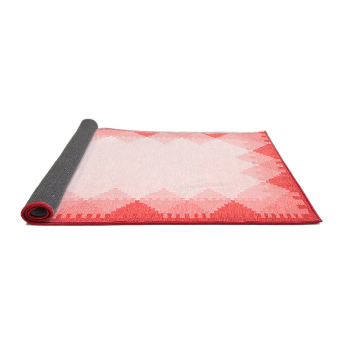Abstract Red Contemporary Area Rugs