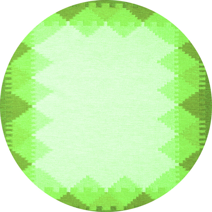 Machine Washable Abstract Green Contemporary Area Rugs, wshcon432grn