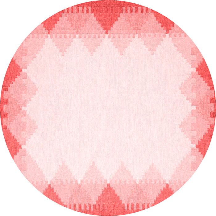 Machine Washable Abstract Red Contemporary Rug, wshcon432red