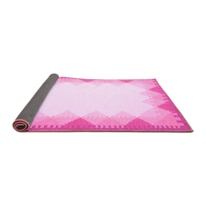 Sideview of Abstract Pink Contemporary Rug, con432pnk