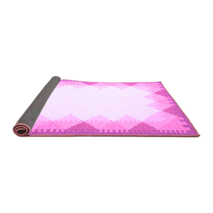 Sideview of Abstract Purple Contemporary Rug, con432pur